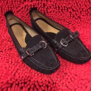 Coach black loafers